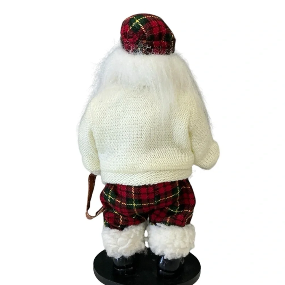Homestead Golfing Santa Figure Golf Clubs Home Holiday Christmas Decor 11 In New